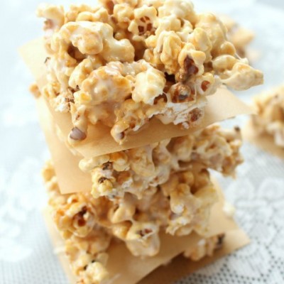 Caramel Popcorn Marshmallow Treat