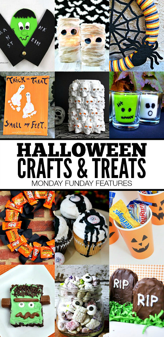 Fabulous Halloween Crafts and Treats from the weekly Monday Funday link party. 