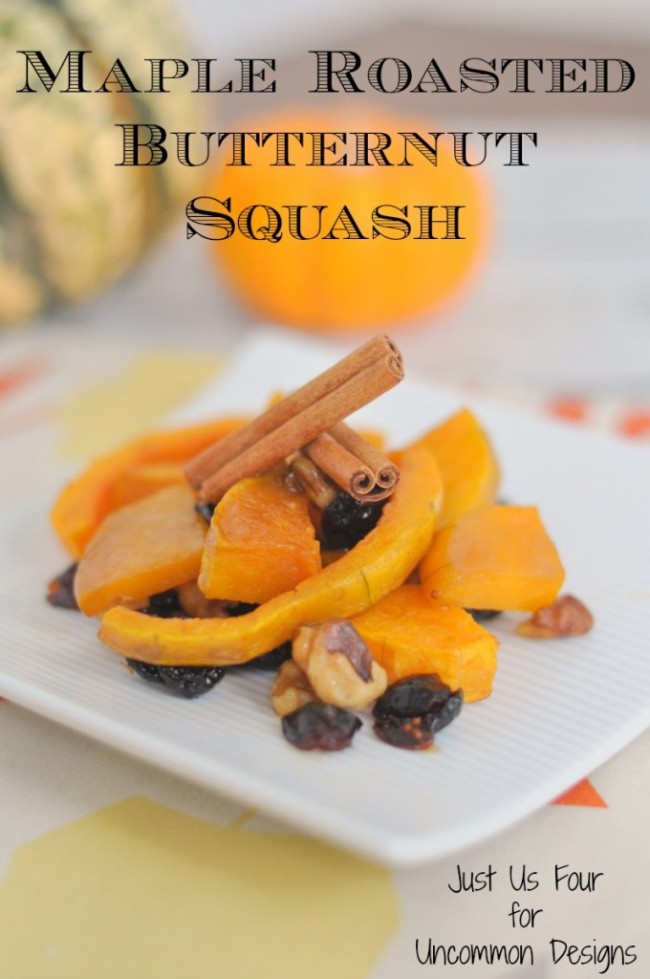 Maple Roasted Butternut Squash Recipe ~ Uncommon Designs 