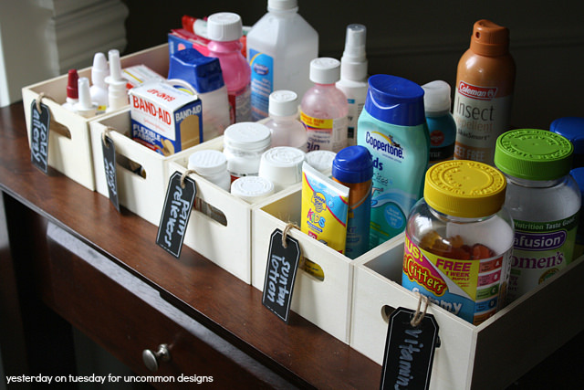 How to Organized your Medicine Cabinet ~Uncommon Designs