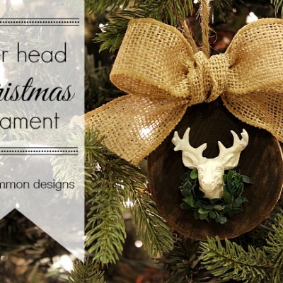 Deer Head Christmas Ornament