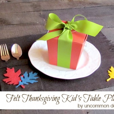 Kid’s Table Felt Thanksgiving Placemats