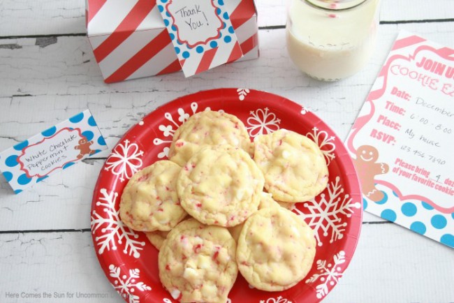 Host the easiest and most adorable Cookie Swap Party ever with these Cookie Exchange Party Free Printables via Uncommon Designs 