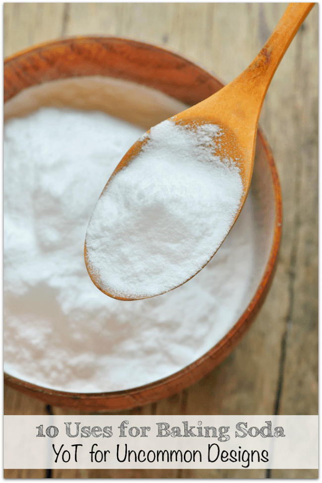 10 ways to use baking soda in your home via Uncommon Designs 