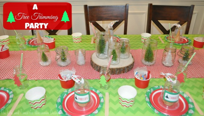 Get the kids in on the fun this holiday season and throw a Tree Trimming Party!  via Uncommon Designs 