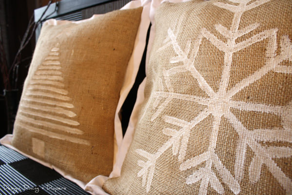 Burlap-pillows