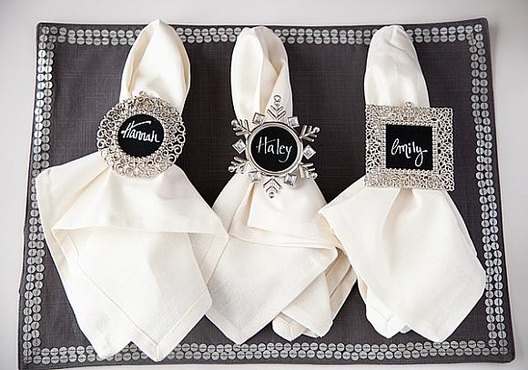 Chalkboard Napkin Rings