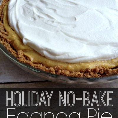 Holiday No-Bake Eggnog Pie