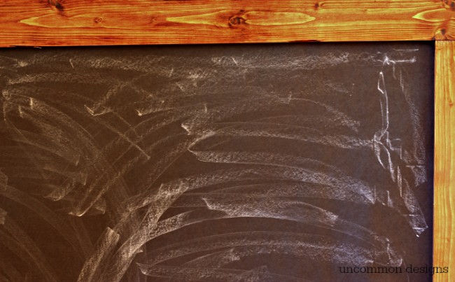 Make a Faux Chalkboard for Christmas.  No art skills required!  by Uncommon Designs 