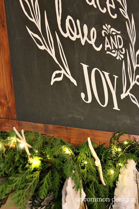 christmas chalkboard wall art