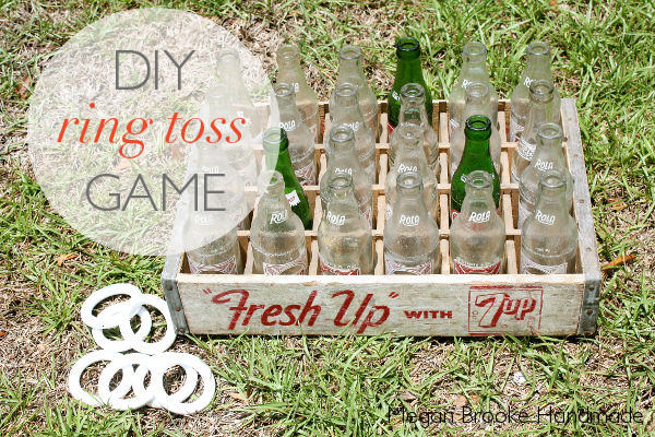 A fun DIY Ring Toss Game to set up at your tailgating party via Uncommon Designs