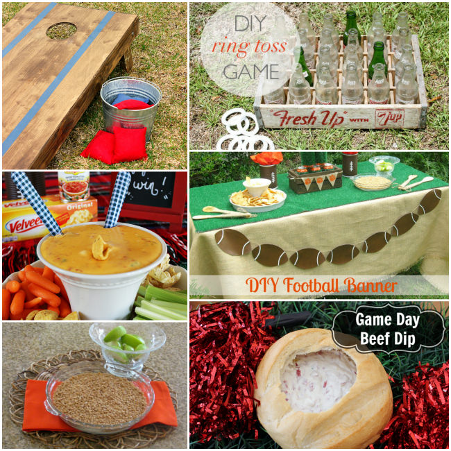 Awesome Super Bowl Party Ideas for throwing the best tailgating party ever. These tailgate ideas include recipes, decorations, and games. 