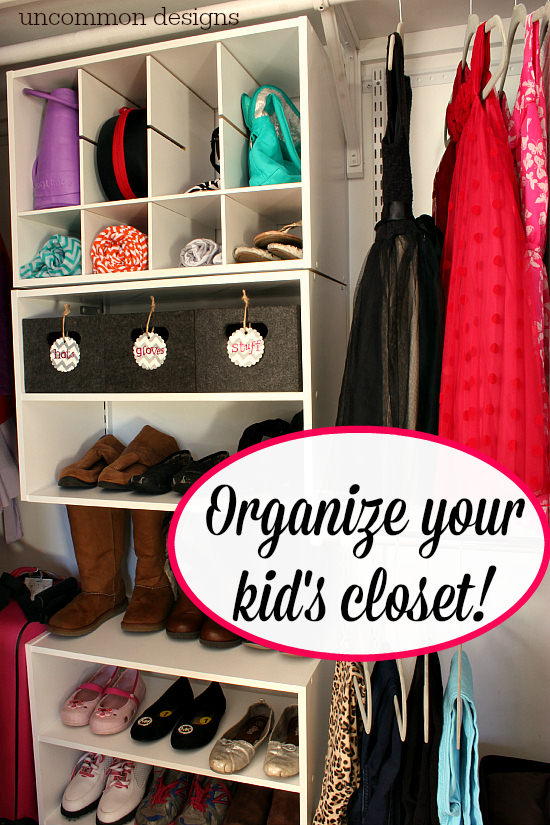 Kids Closet Organizer  How we organize a shared closet - Lemon Thistle