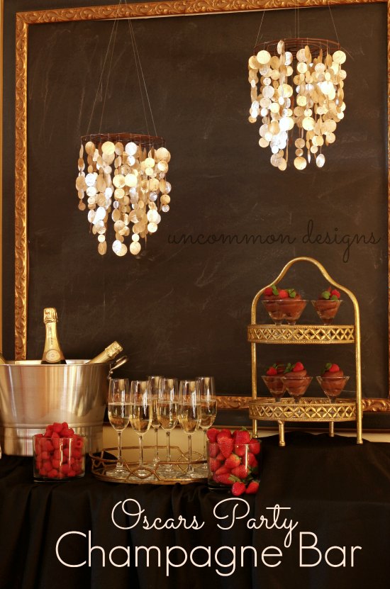 Oscars Party Champagne Bar by Uncommon Designs 