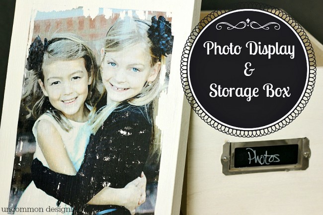 Photo Storage Box with photo transfer medium by Uncommon Designs 
