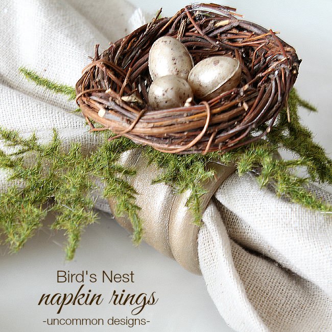 How To Make Bird’s Nest Napkin Rings