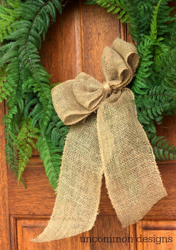Make a DIY Faux Fern Wreath for Summer with Uncommon Designs