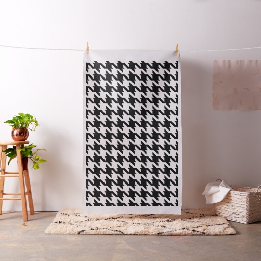 oversized houndstooth fabric