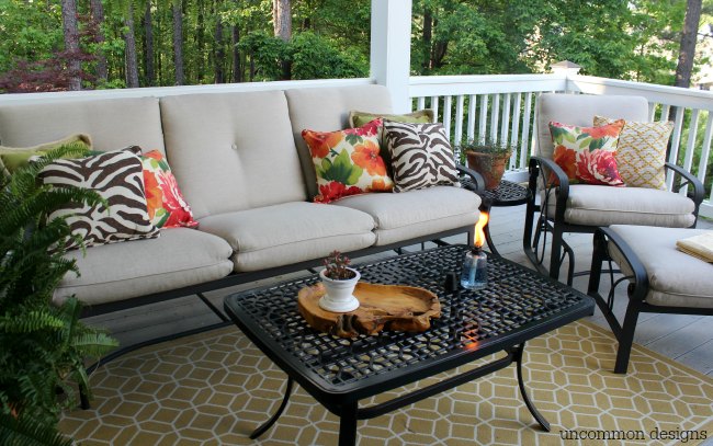 Outdoor Summer Porch via Uncommon Designs.