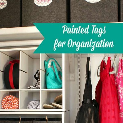Painted Organization Tags