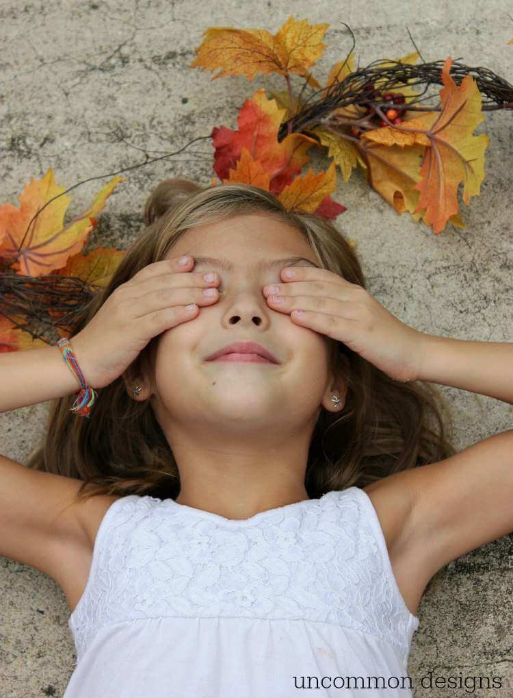 Make a fall leaf wreath in just minutes! Grab a few garlands and a grapevine wreath and you can create this beauty with Uncommon Designs 