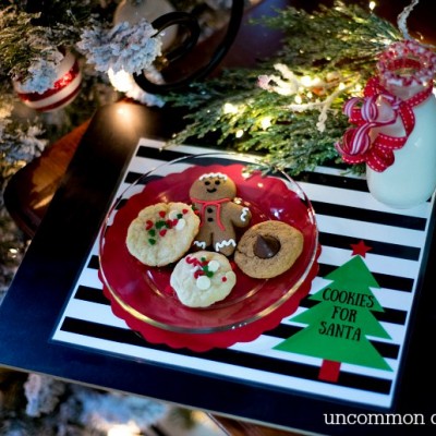 Cookies for Santa Free Printable Placemats