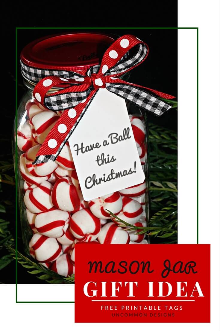 These printable tags are going to be perfect for so many gifts to make and give this year!  Such a sweet mason jar gift idea! | Uncommon Designs #MadeFromHere 