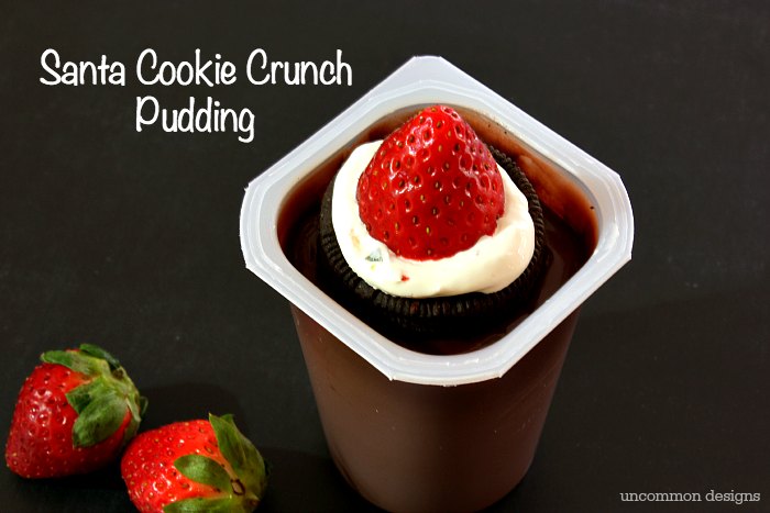 Santa Cookie Crunch Pudding