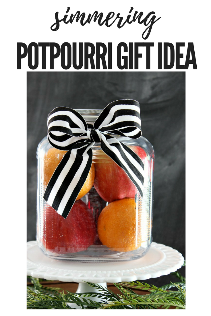 This simmering potpourri gift in a jar idea is perfect to give to just about anyone. It is truly a gift that will entice all of the senses! 