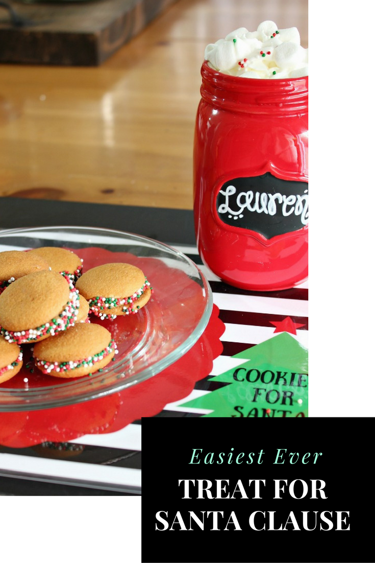 Get the kids in on the fun of creating a easy holiday cookies for Santa. Paired with delicious hot chocolate and this adorable downloadable placemat you are ready for Santa in an instant! See more on https://uncommondesignsonline.com/ #ChristmasCookies #Christmas #NewforSanta #ad