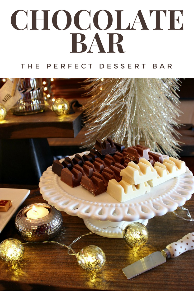 How to Create An Elegant Chocolate Bar for Entertaining, No Baking Required! https://uncommondesignsonline.com/ #Chocoalte #Entertaining #DessertBar