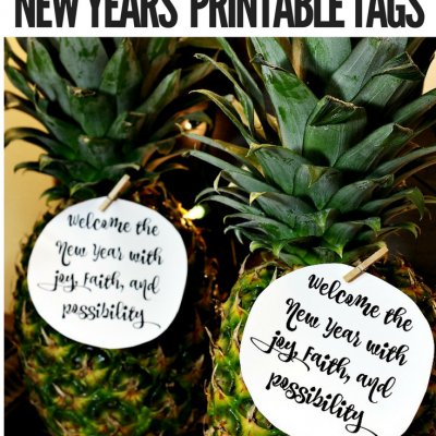 Happy New Year Printable Tags