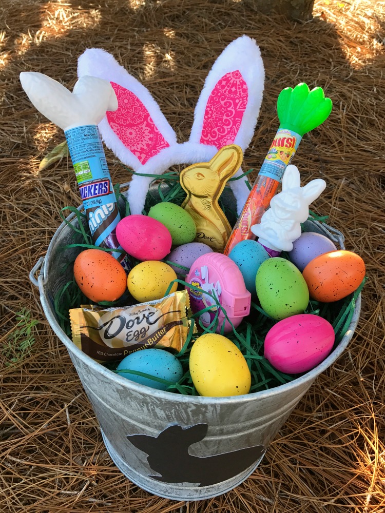 Filled Easter Galvanized Bucket