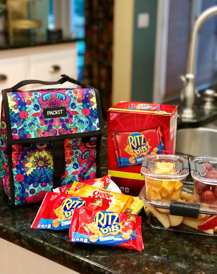 Create a Mobile Snack Station with a Rolling Insulated Cooler, ice packs, a freezable lunch sak for healthy and filling snacks. No more expensive trips to the convenience store or drive thrus! #SaveSnackScore #ad @Walmart