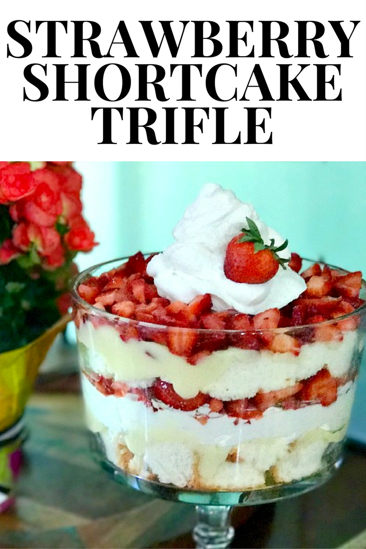 A simple, but oh-so delicious strawberry shortcake trifle recipe. Dessert has never been so good!