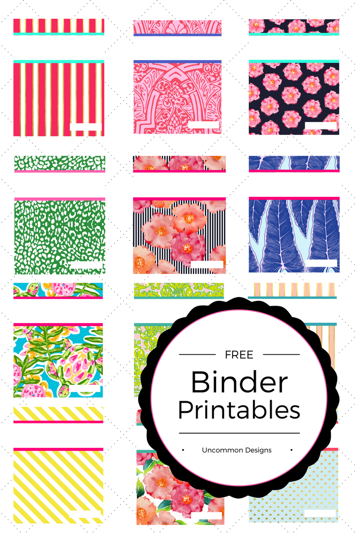 Free Binder Printables