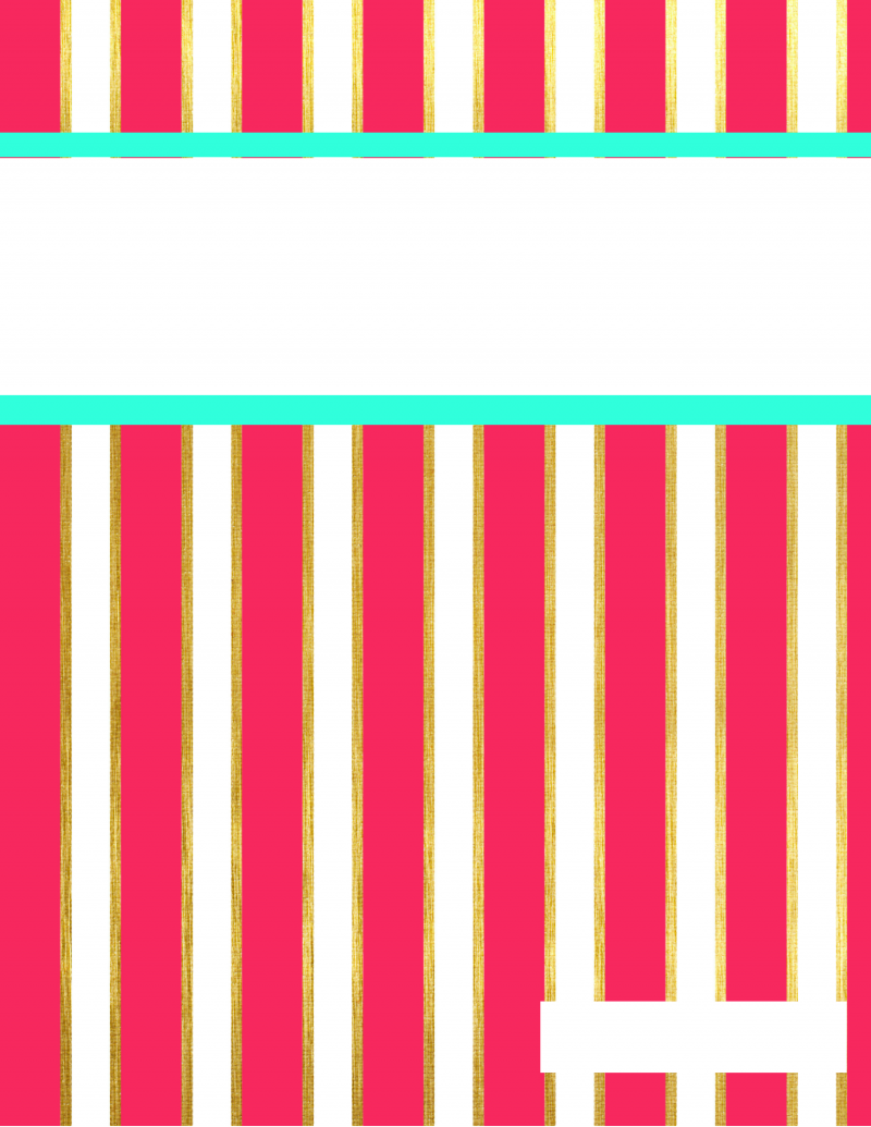Mint and Pink Stripes