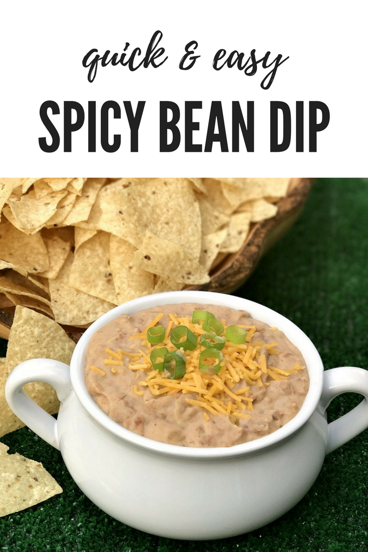 It is football time and my favorite season for this recipe for Spicy Bean Dip. Grab your cheese, Luck's Pinto Beans and favorite flavorings for this super quick dish! 