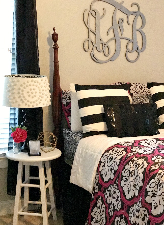 Make a bedside table in just 30 minutes with easy to find supplies. No power tools required! 