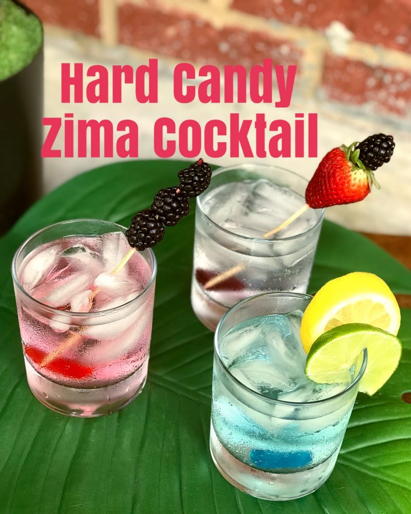 Hard Candy Zima® Cocktail.  Your 90's favorite drink is back for a limited time! #ad #ZIMA #Z2K #CollectiveBias 