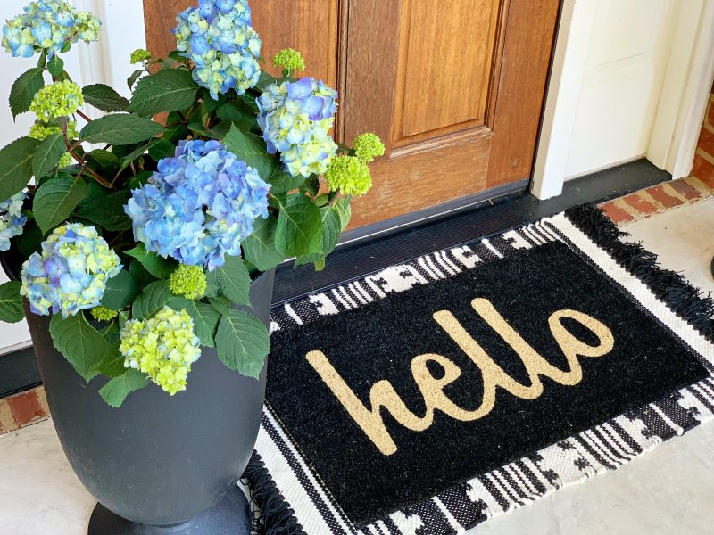 A Grown Up Summer Porch: Endless Summer® Hydrangeas have made my summer front porch absolutely stunning! Loving this fun porch decor! 