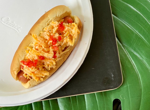 Grilled Pimiento Cheese Hot Dogs for a grilling recipe that makes a fast dinner!