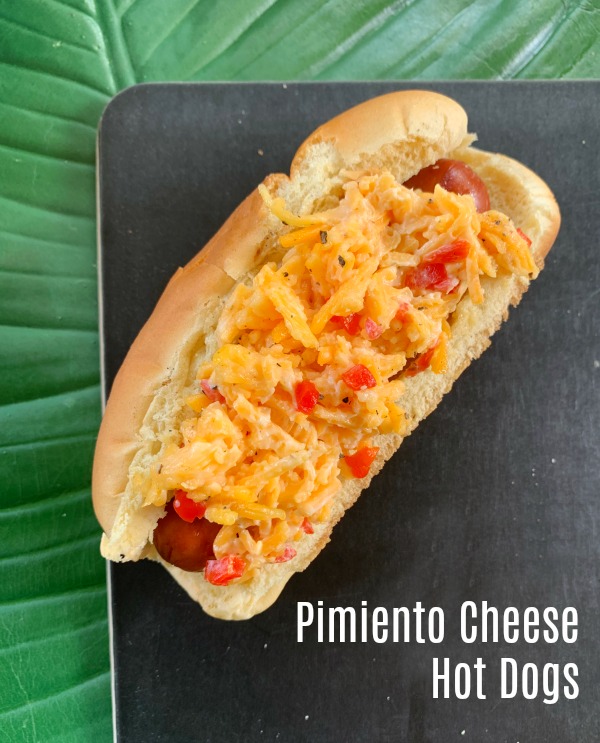 Grilled Pimiento Cheese Hot Dogs for a grilling recipe that makes a fast dinner!