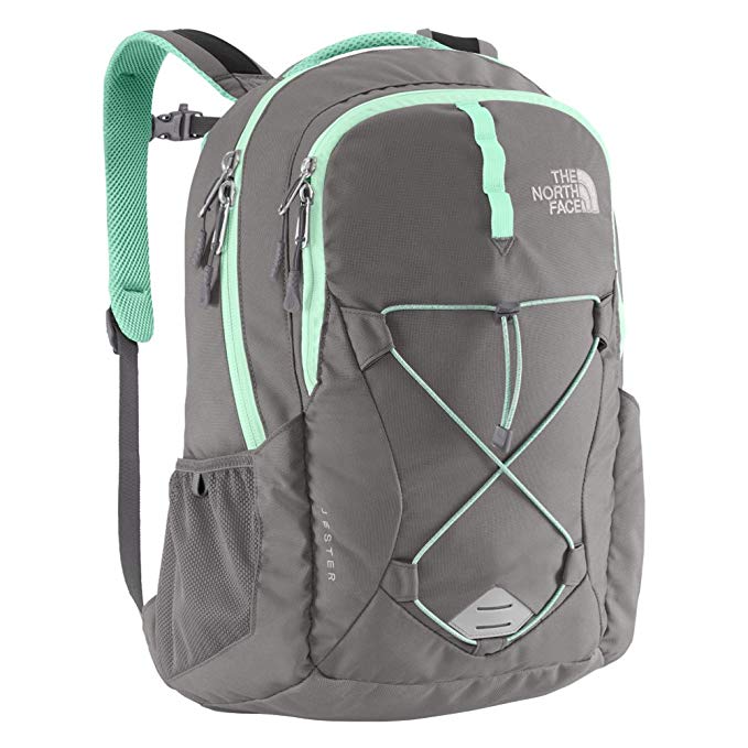North Face Jester Backpack in Zinc Grey/ Surf Green