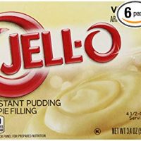 JELL-O Instant Vanilla Pudding & Pie Filling Mix (3.4 oz Boxes, Pack of 6)